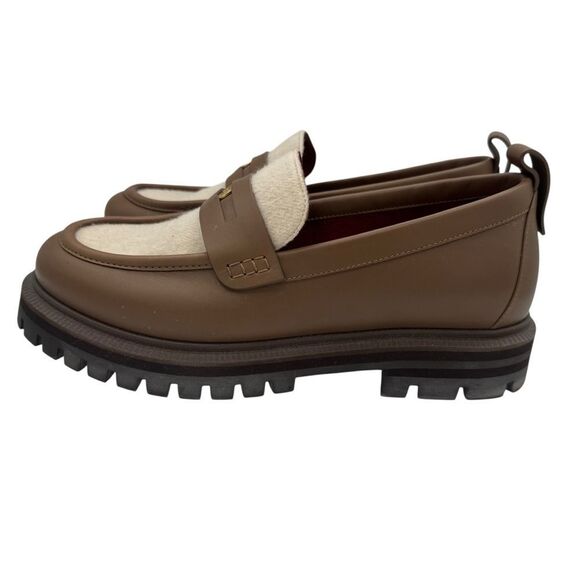 NEW Loro Piana Lomond Penny Loafers Autumn Chestnut Natu - Picture 6 of 14